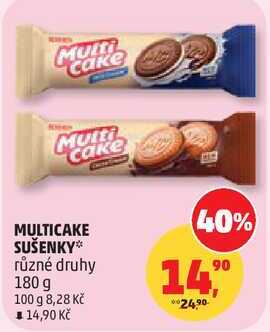 MULTICAKE SUŠENKY různé druhy, 180 g