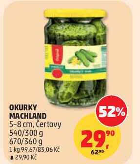 OKURKY MACHLAND 5-8 cm, 540/300 g   
