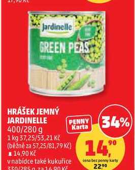 HRÁŠEK JEMNÝ JARDINELLE, 400/280 g  