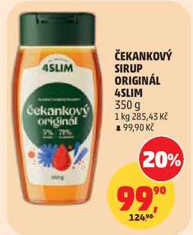 ČEKANKOVÝ SIRUP ORIGINÁL 4SLIM, 350 g   