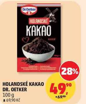 DR. OETKER HOLANDSKÉ KAKAO, 100 g   