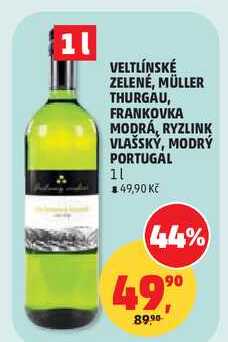 VELTLÍNSKÉ ZELENÉ, 1 l  