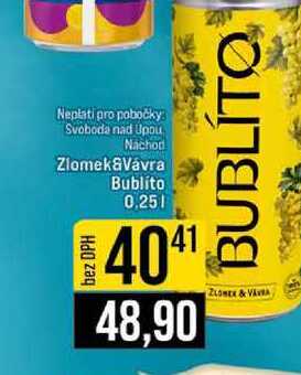 Ziomek&Vávra Bublito 0,25l