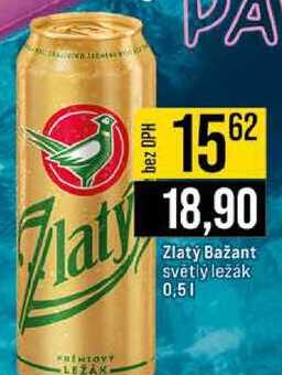 Zlatý Bažant světlý ležák 0,5l