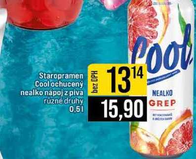 Staropramen Cool ochucený nealko nápoj z piva ruzné druhy 0,5l