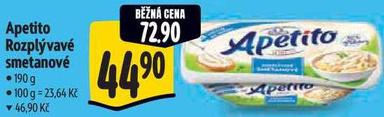 Apetito Rozplývavé smetanové, 190 g
