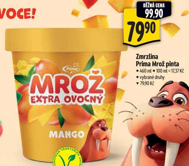Zmrzlina Prima Mrož pinta, 460 ml  