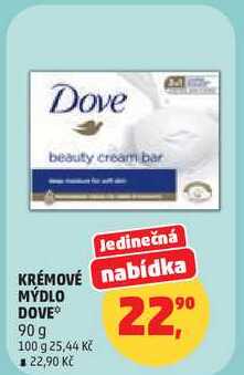 KRÉMOVÉ MÝDLO DOVE, 90 g 
