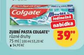 COLGATE různé druhy, 75 ml 