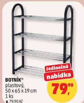 BOTNÍK plastový, 50 x 65 x 19 cm, 1 ks