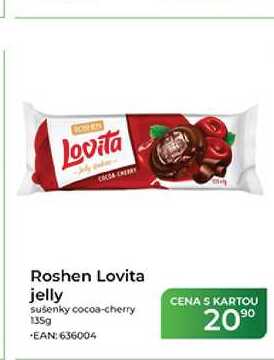 Roshen Lovita jelly sušenky cocoa-cherry 135g 