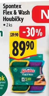 Spontex Flex & Wash Houbičky, 2 ks