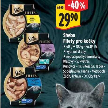 Sheba Filety pro kočky, 60 g