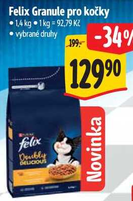 Felix Granule pro kočky, 1,4 kg