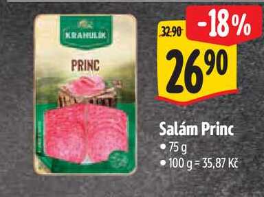 Salám Princ, 75 g 