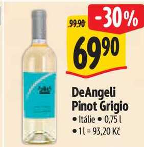 DeAngeli Pinot Grigio, 0,75 l
