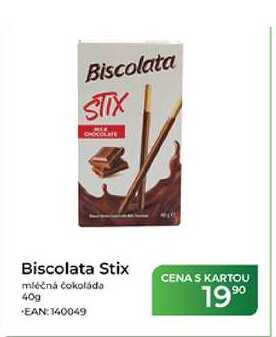 Biscolata Stix mléčná čokoláda 40g 