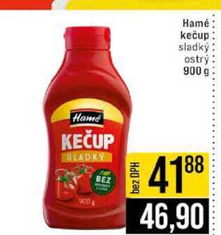 Hamé kečup sladký ostrý 900 g 