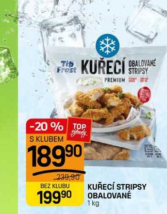 KUŘECÍ STRIPSY OBALOVANÉ 1 kg  