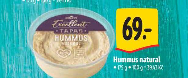   Hummus natural 175 g  