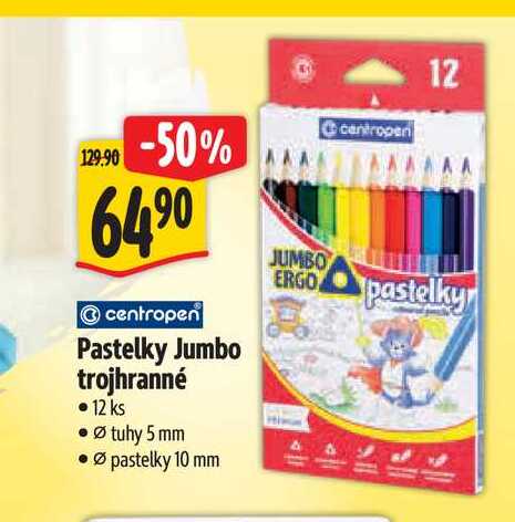 Pastelky Jumbo trojhranné