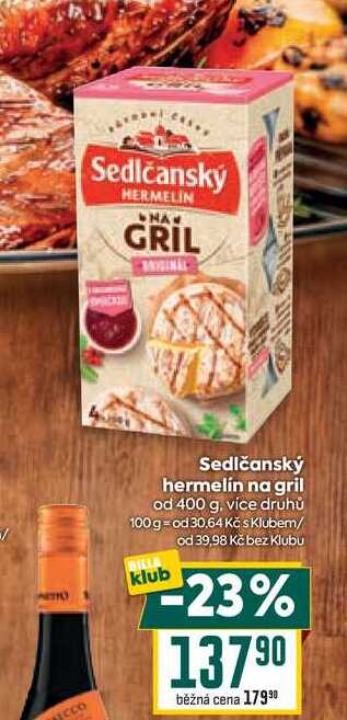 Sedlčanský hermelín na gril od 400 g