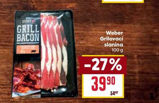 Weber Grilovací slanina 100 g 