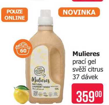 Mulieres prací gel svěží citrus 37 dávek