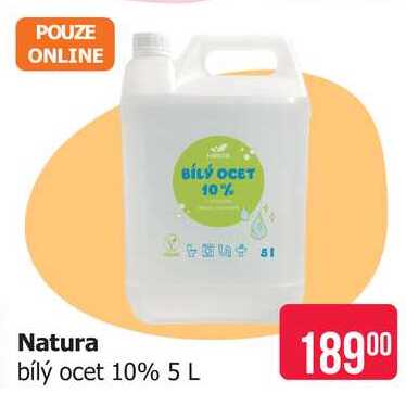 Natura bílý ocet 10% 5 L 