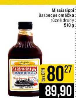 Mississippi Barbecue omáčka různé druhy 510 g