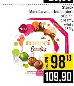 Storck Merci Lovelies bonboniera original creamy white 185 g