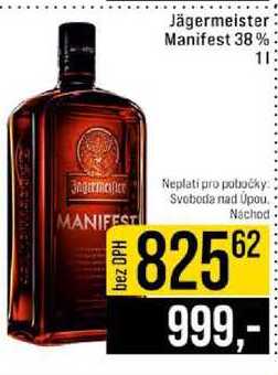 Jägermeister Manifest 38% 1l