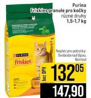Purina Friskies granule pro kočky různé druhy 1,5-1,7 kg