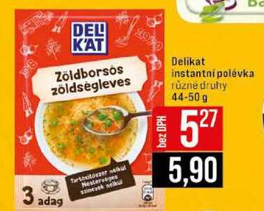 Delikat instantní polévka různé druhy 44-50 g