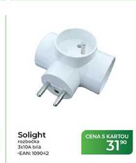 Solight rozbočka 3x10A bila 