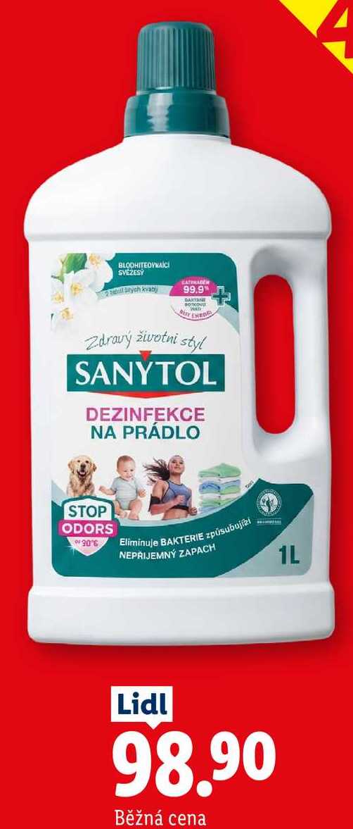 SANYTOL DEZINFEKCE NA PRÁDLO