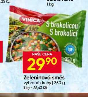Vinica Zeleninová směs vybrané druhy 350 g 