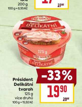 Président Delikátní tvaroh 125 g