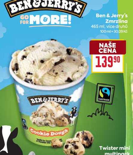 Ben & Jerry's Zmrzlina 465 ml