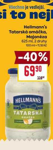 Hellmann's Tatarská omáčka, Majonéza 625 ml