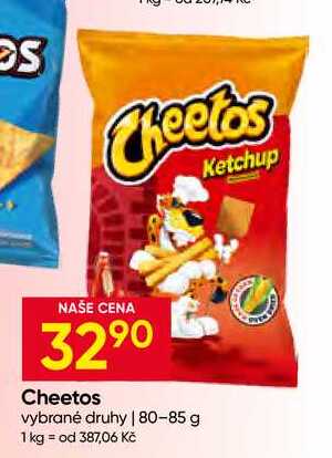 Cheetos vybrané druhy 80-85 g