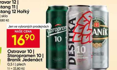 Ostravar 10 0,5l plech