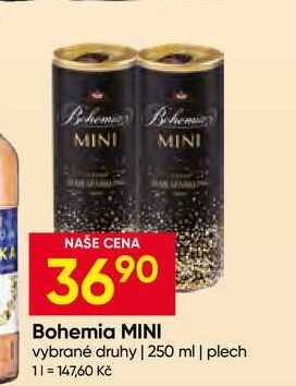 Bohemia MINI vybrané druhy 250 ml plech 