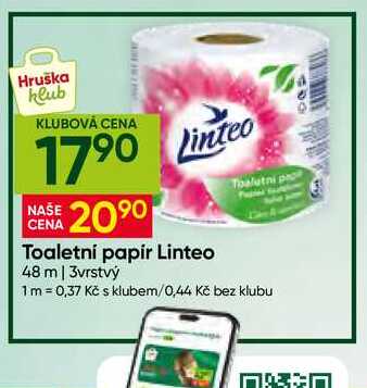 Linteo 48 m 3vrstvý toaletní papír