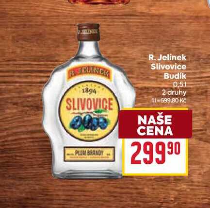 R. Jelinek Slivovice Budik 0,5l