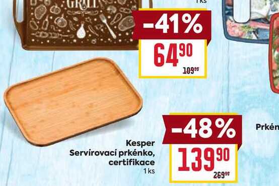 Kesper Servírovací prkénko, certifikace 1ks 