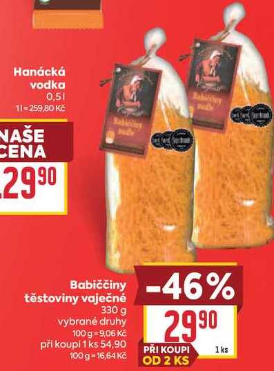 Babiččiny těstoviny vaječné 330 g