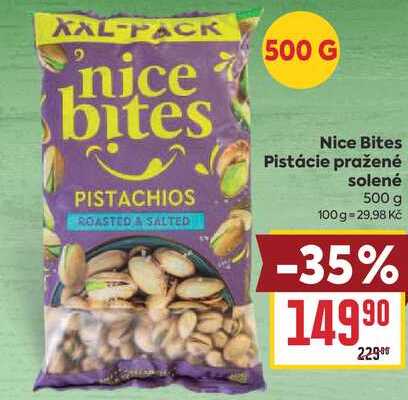 Nice Bites Pistácie pražené solené 500 g  