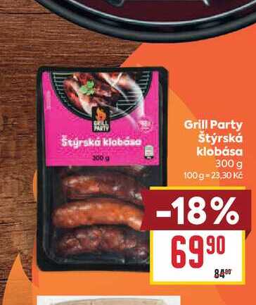 Grill Party Štýrská klobása 300 g 