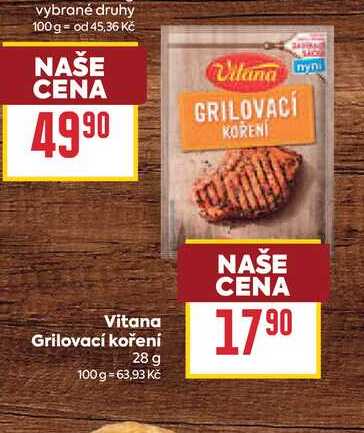 Vitana Grilovací koření 28 g 